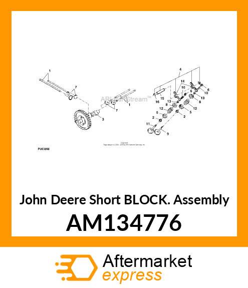 SHORT BLOCK ASSEMBLY, SHORT BLOCK AM134776