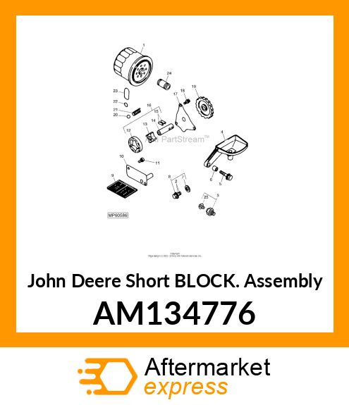 SHORT BLOCK ASSEMBLY, SHORT BLOCK AM134776