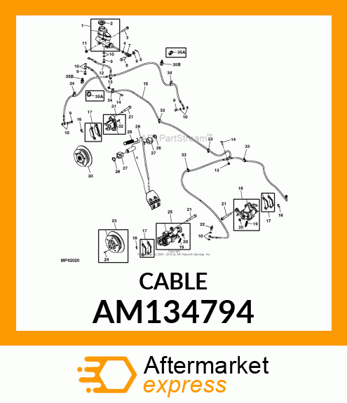 BRAKE LINE AM134794