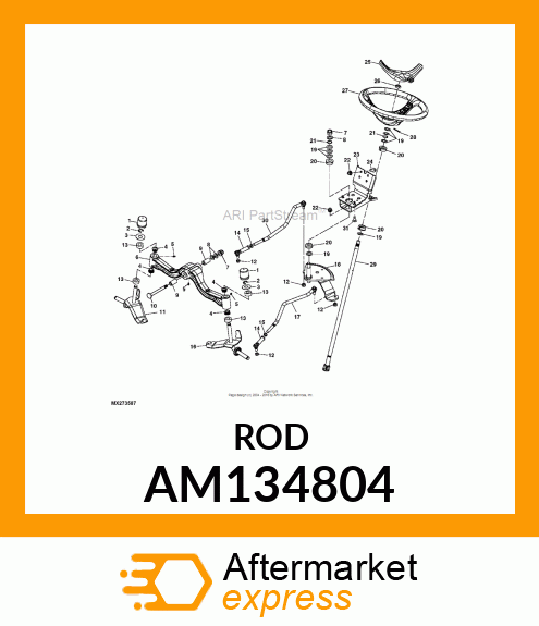 ROD, TIE RH W/O END AM134804