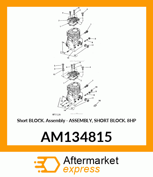 Short Block Asm AM134815