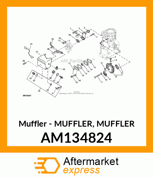 Muffler AM134824