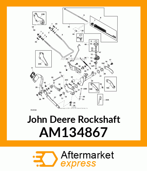 ROCKSHAFT, ROCKSHAFT, WELDED ASSEMB AM134867