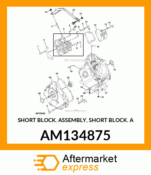 Short Block Assembly AM134875