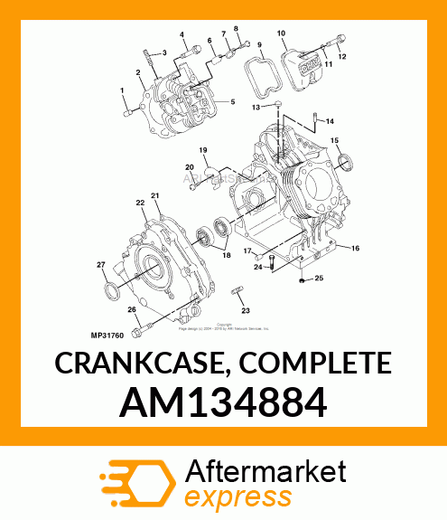 Crankcase AM134884