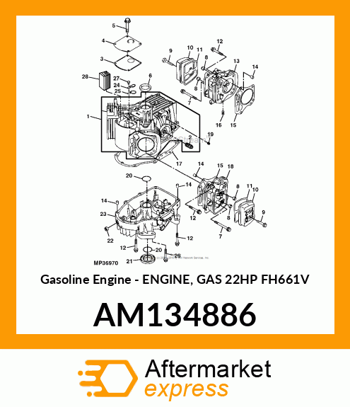 Gasoline Engine - ENGINE, GAS 22HP FH661V AM134886