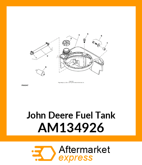 TANK ASSEMBLY, FUEL AM134926