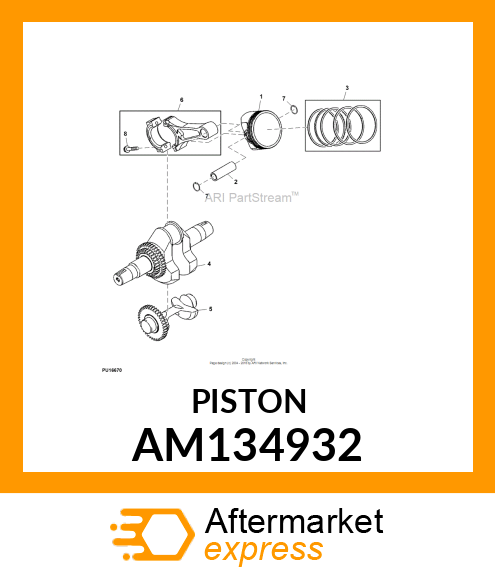 PISTON RING SET AM134932
