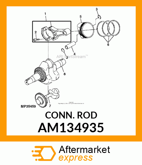 ROD ASSEMBLY, CONNECTING AM134935