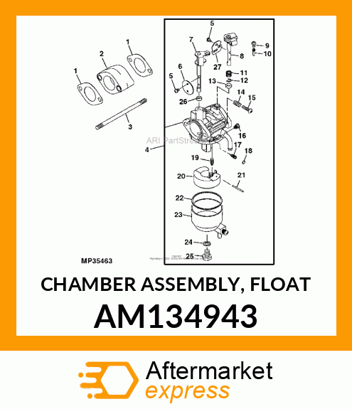 CHAMBER ASSEMBLY, FLOAT AM134943