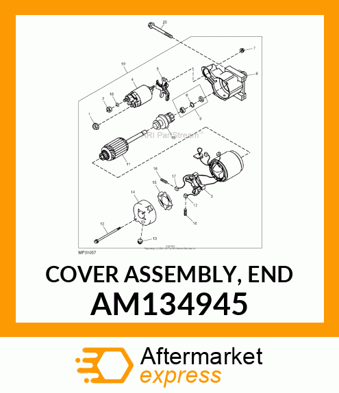 COVER ASSEMBLY, END AM134945