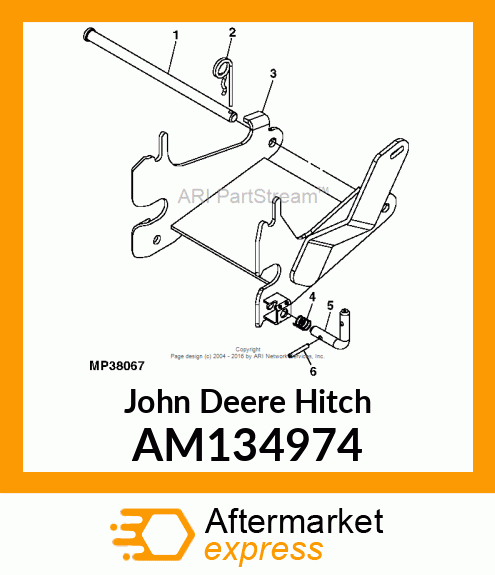 HITCH, WELDED FRONT ATTACHMNT AM134974