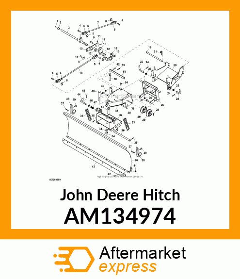 HITCH, WELDED FRONT ATTACHMNT AM134974