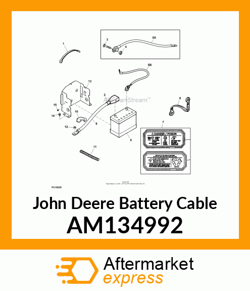 CABLE, POSITIVE BATTERY AM134992