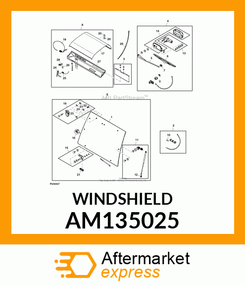 WINDSHIELD AM135025