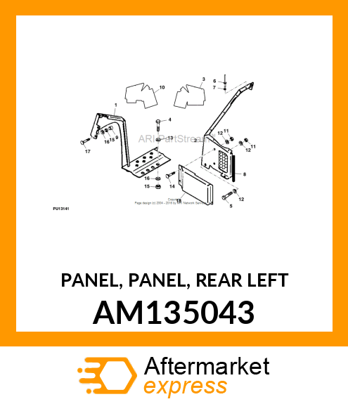 PANEL, PANEL, REAR LEFT AM135043