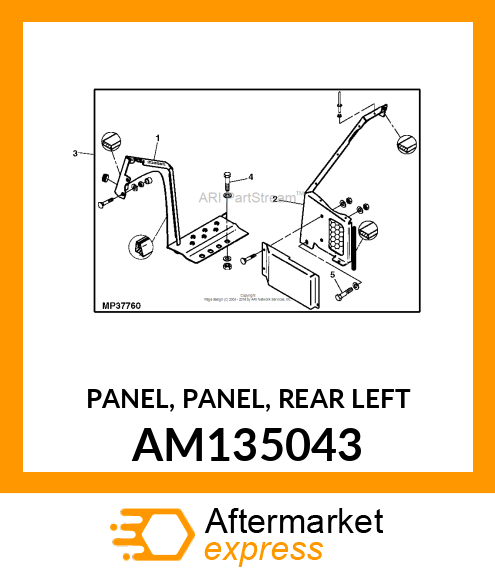 PANEL, PANEL, REAR LEFT AM135043