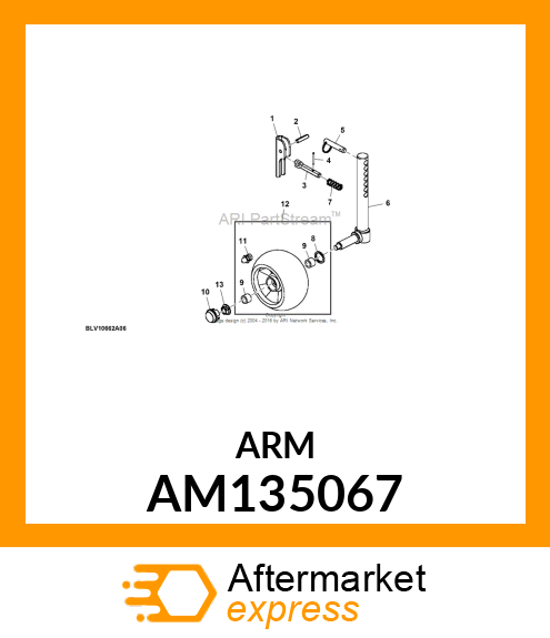 ARM, GAGE SHAFT 54C/CUT AM135067