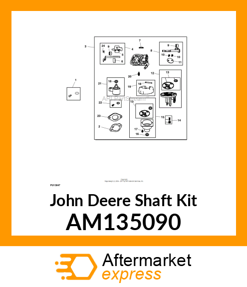 KIT, CHOKE SHAFT AM135090