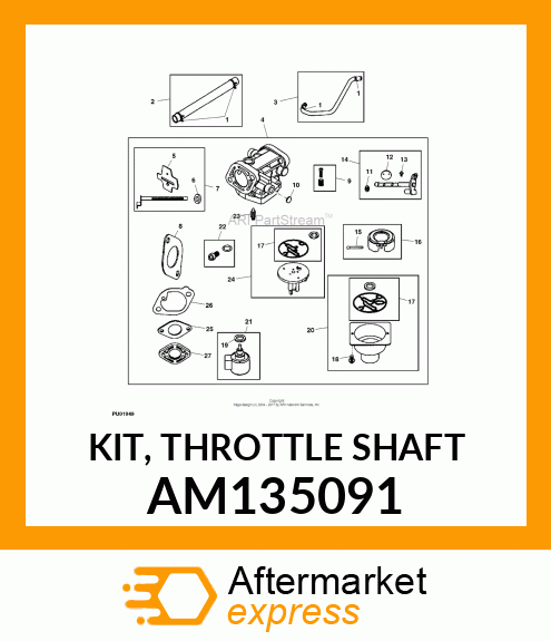 KIT, THROTTLE SHAFT AM135091