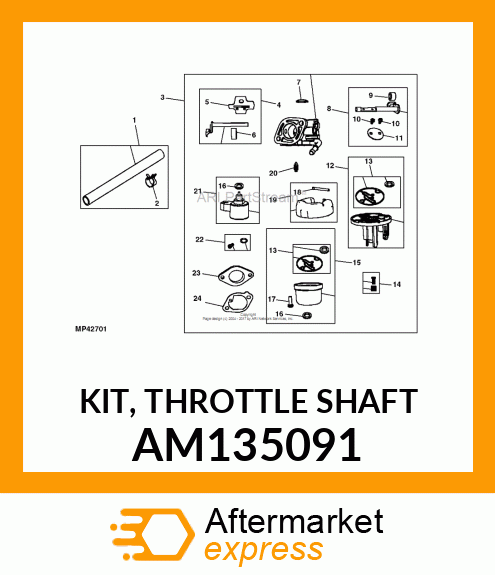 KIT, THROTTLE SHAFT AM135091