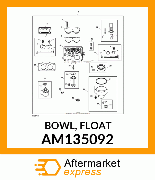 BOWL, FLOAT AM135092