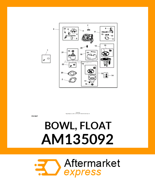 BOWL, FLOAT AM135092