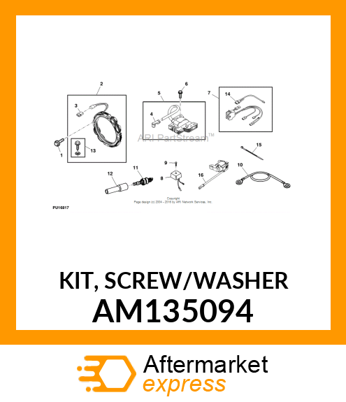 KIT, SCREW/WASHER AM135094