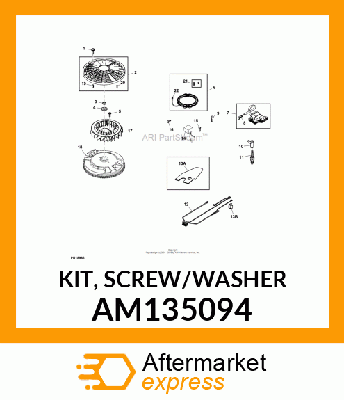 KIT, SCREW/WASHER AM135094