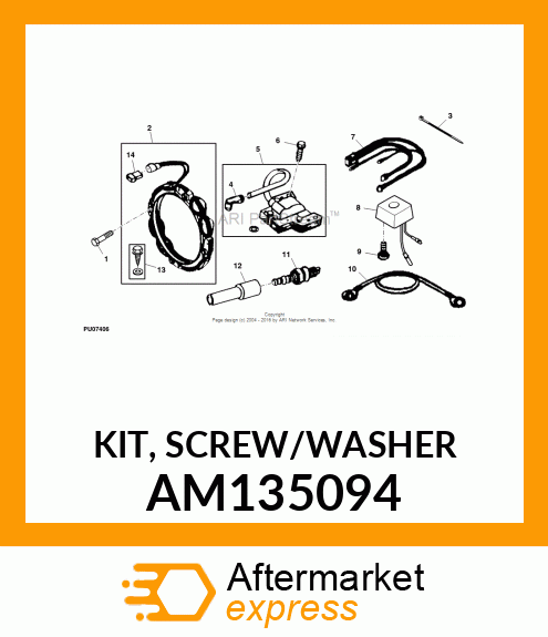 KIT, SCREW/WASHER AM135094