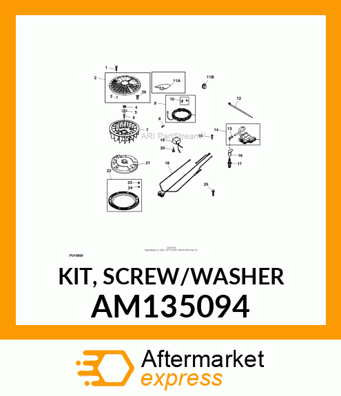 KIT, SCREW/WASHER AM135094