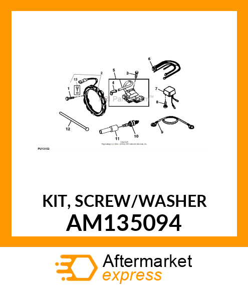 KIT, SCREW/WASHER AM135094