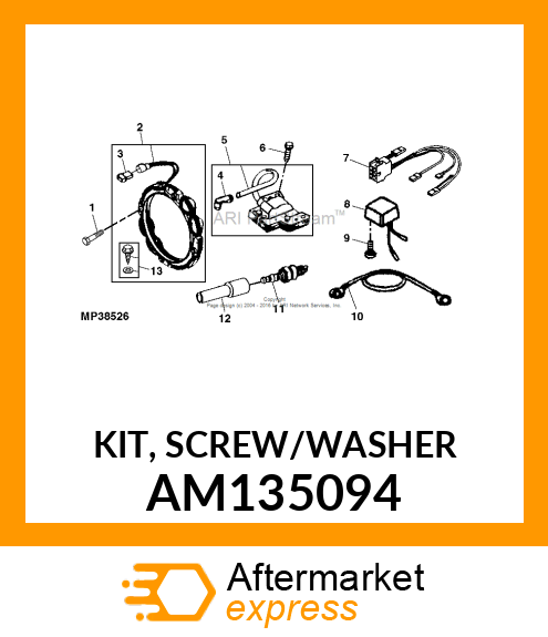 KIT, SCREW/WASHER AM135094