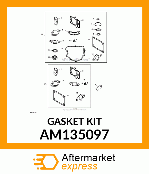GASKET KIT AM135097