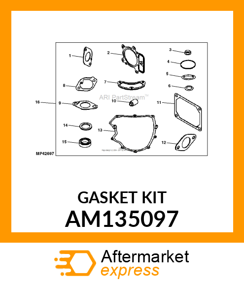 GASKET KIT AM135097
