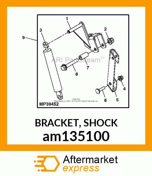 BRACKET, SHOCK am135100