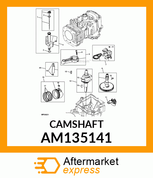 CAMSHAFT, CAMSHAFT AM135141