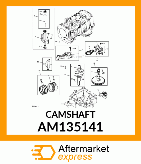 CAMSHAFT, CAMSHAFT AM135141