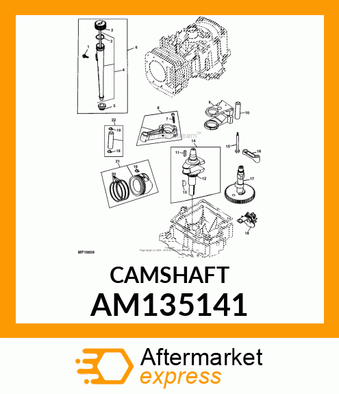 CAMSHAFT, CAMSHAFT AM135141