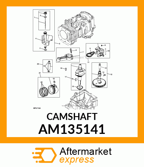 CAMSHAFT, CAMSHAFT AM135141