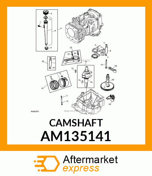 CAMSHAFT, CAMSHAFT AM135141