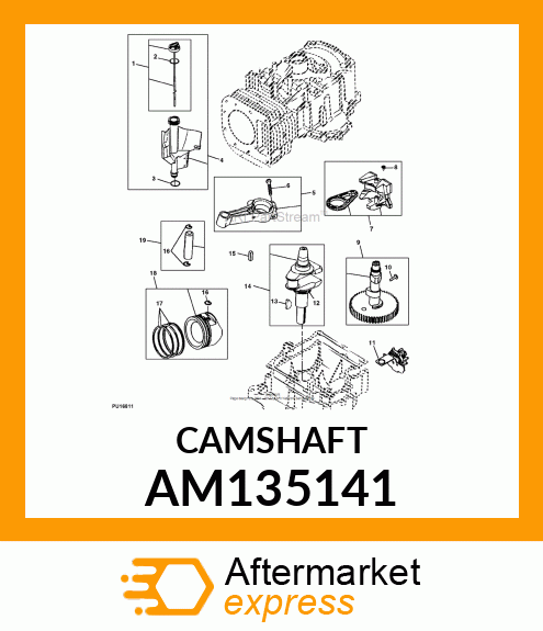 CAMSHAFT, CAMSHAFT AM135141