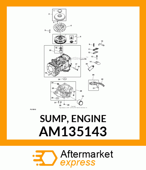 SUMP, ENGINE AM135143