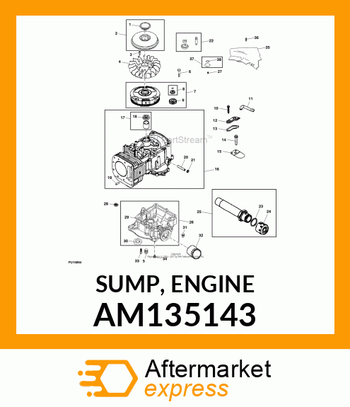 SUMP, ENGINE AM135143