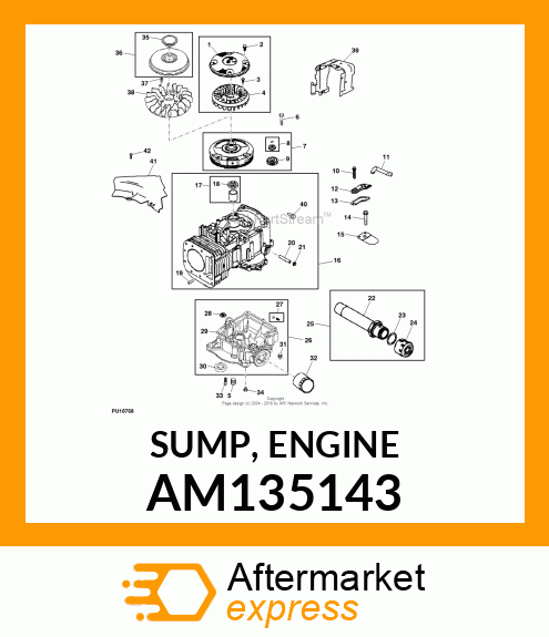 SUMP, ENGINE AM135143