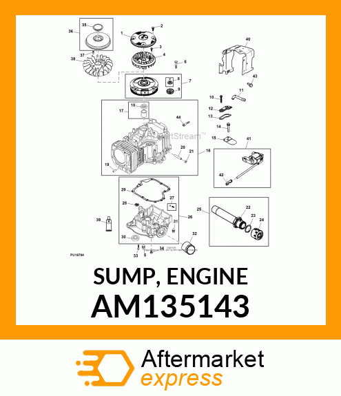 SUMP, ENGINE AM135143