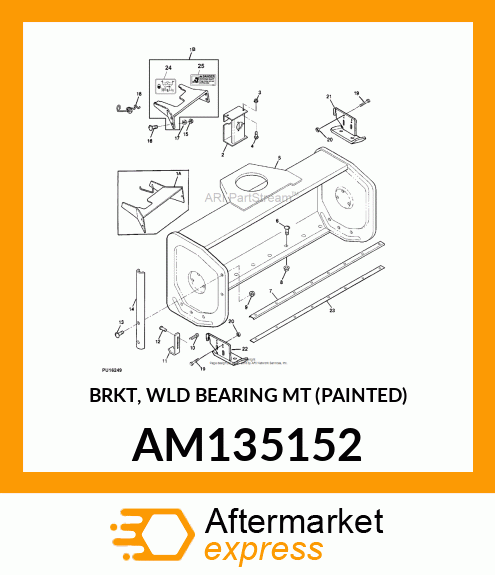 BRKT, WLD BEARING MT (PAINTED) AM135152