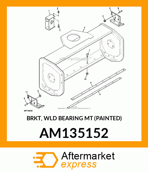 BRKT, WLD BEARING MT (PAINTED) AM135152