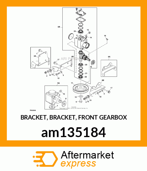 BRACKET, BRACKET, FRONT GEARBOX am135184