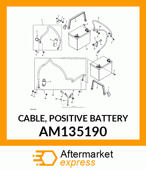 CABLE, POSITIVE BATTERY AM135190